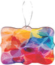 Watercolor Flower Painting Design Rectangle Christmas Tree Ornament