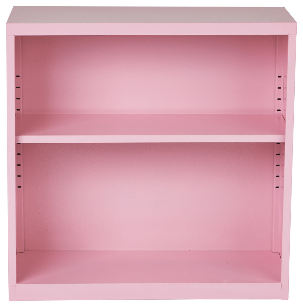 Metal Bookcase, Pink, Ships fully Assembled.