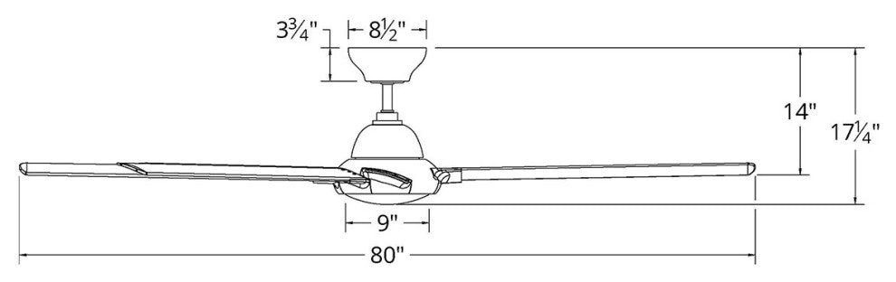 Hydra 80" Indoor/Outdoor 8-Blade Smart Ceiling Fan, Matte White, 3500K Light Kit