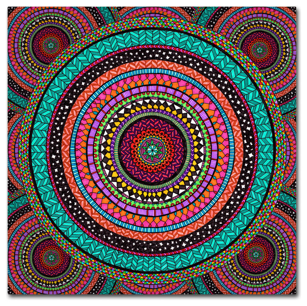 Hello Angel ''Into The Night'' Canvas Art, 35x35