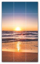 Sunset Ceramic Tile Wall Mural HZ500991-35XL. 36" x 60"