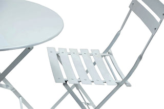 30" Round Bistro Table Set, White