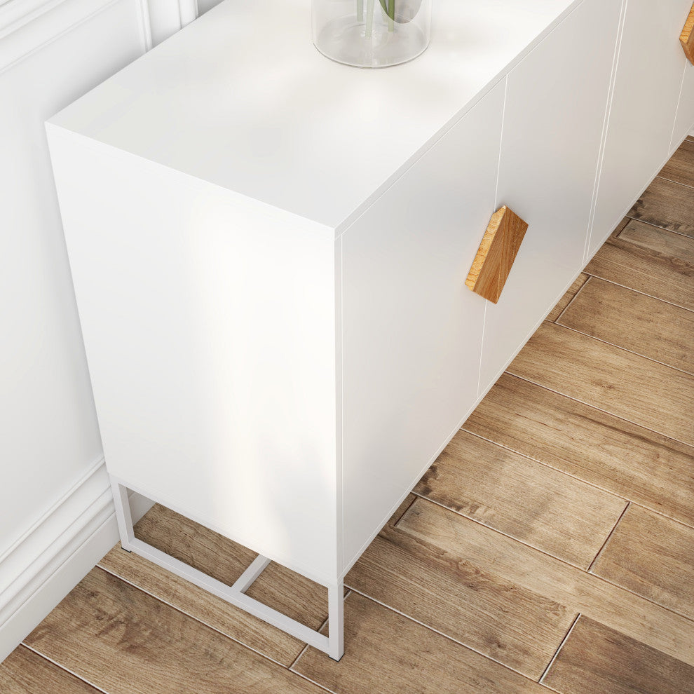 TATEUS Solid wood Sideboard, White