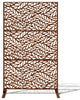 Alta Corten Steel Decorative Screen With Stand, Flowleaf