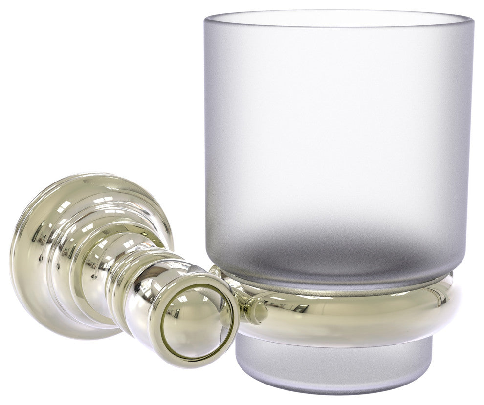 Carolina Wall Mounted Tumbler Holder, Polished Nickel