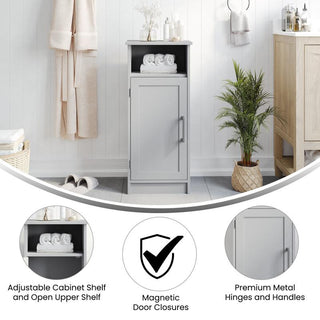Vega Bathroom Storage Cabinet, Gray