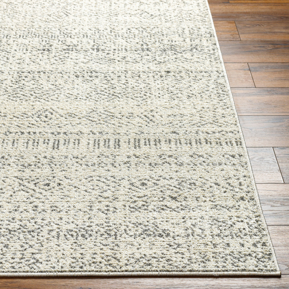 Surya La Boheme LHB-2302 Machine Woven Area Rug, Ivory, 5'3" x 7'