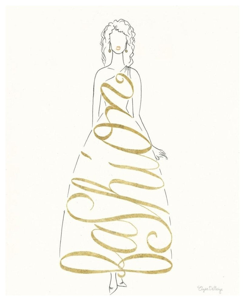 "Stylish Sayings III" Digital Paper Print by Elyse DeNeige, 18"x22"