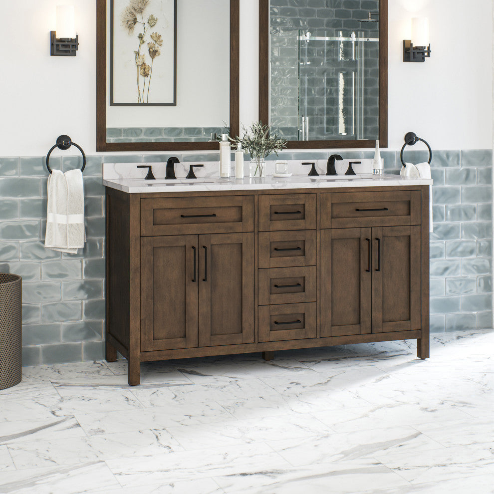 OVE Decors Tahoe Vanity, Almond Latte, 60"
