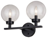 Lander Two Light Vanity in Matte Black