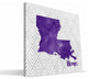 LSU Tigers Home Canvas Print, 12"x12"
