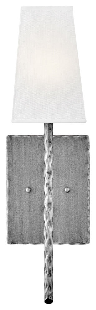 Hinkley Tress Large Single Light Sconce, Burnished Nickel