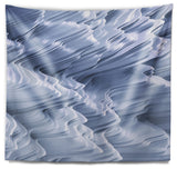Snowy Hills 3D Texture Abstract Wall Tapestry, 92"x78"