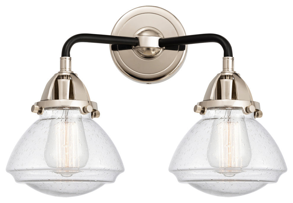 Innovations 288-2W-BPN-G324-LED 2-Light Bath Vanity Light, Black Polished Nickel