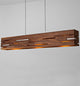 Aeris 54 - LED Linear Pendant, Wood: Oiled Walnut, Black Anodized