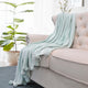 Pom Pom Flannel Fleece Throw Blanket, Harbor Grey, 60" X 80"