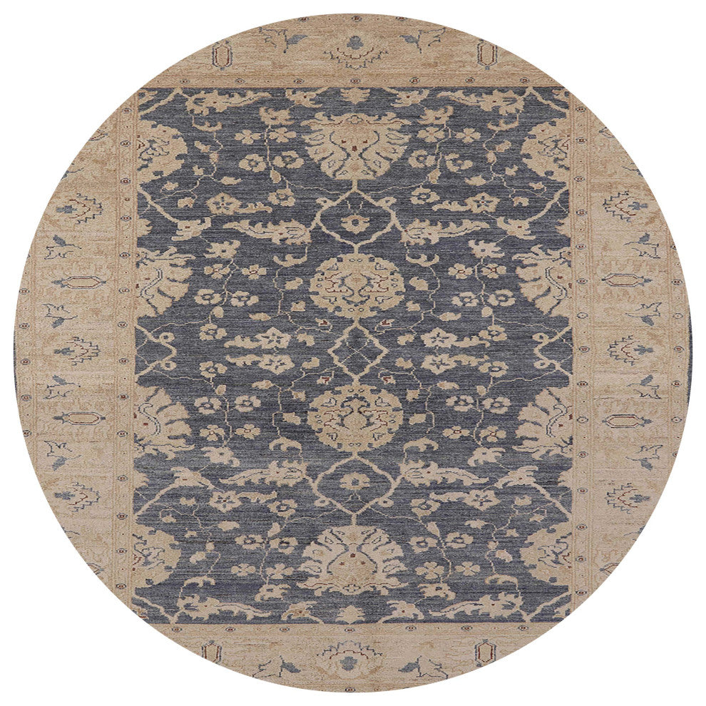 Ahgly Company Indoor Round Mid-Century Modern Area Rugs, 4' Round