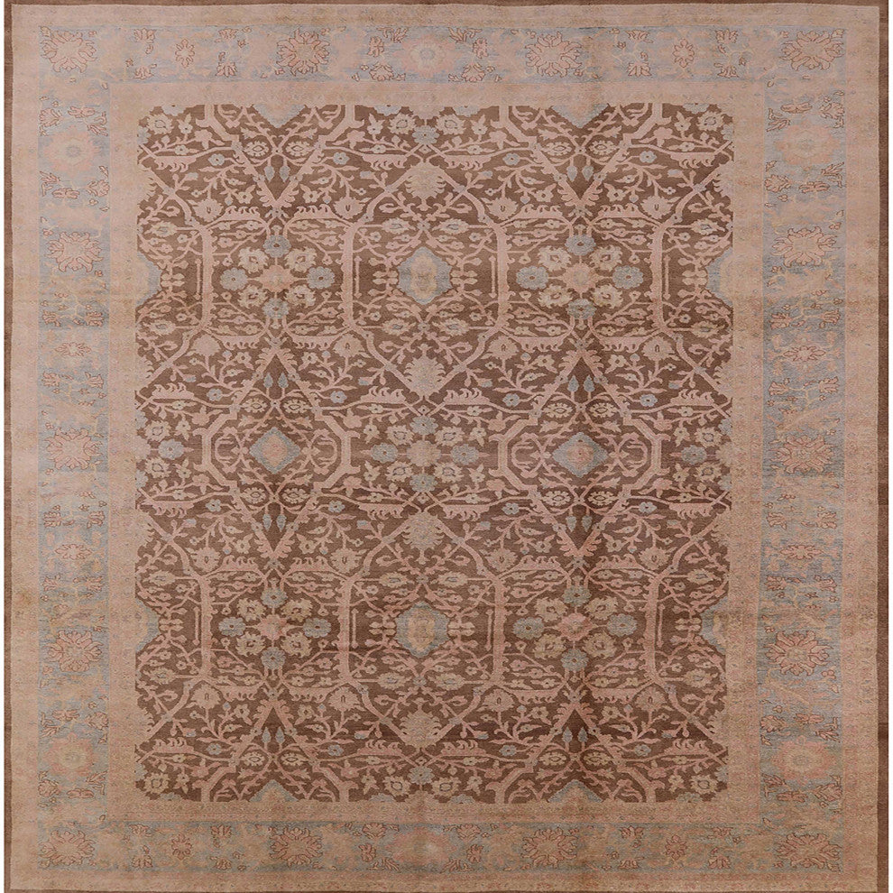 Ahgly Company Indoor Square Mid-Century Modern Area Rugs, 5' Square