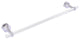 Pacific Beach 24" Shower Door Towel Bar with Twisted Accents, Polished Chrome