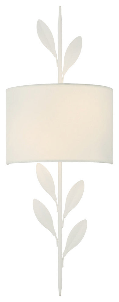 Crystorama Lighting Group 501 Broche 2 Light 24" Tall Wall Sconce - Matte White