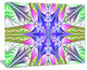 Extraordinary Fractal Light Green Art, Oversized Abstract Canvas Print, 60x40