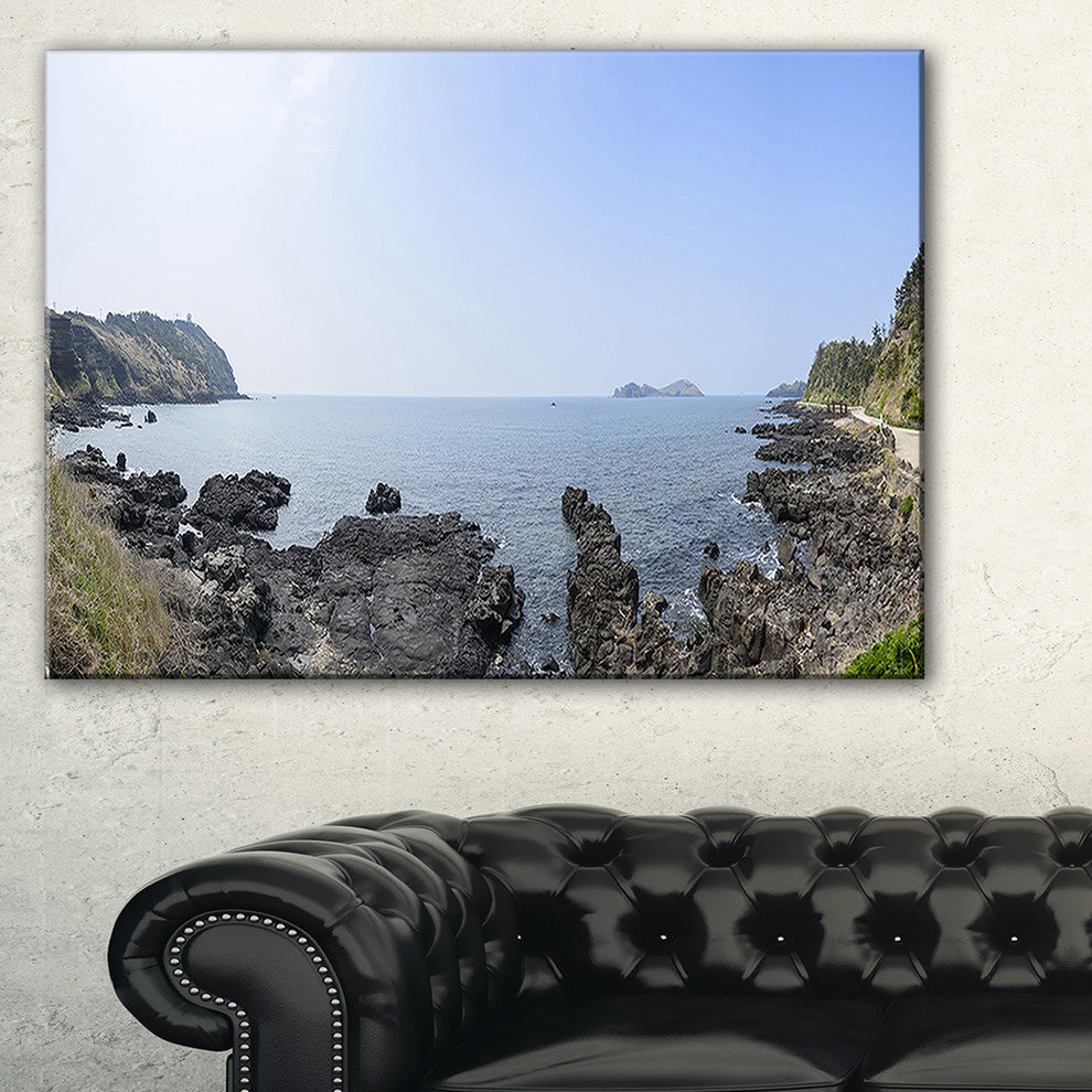 "Landscape of Olle Walking Path" Oversized Beach Wall Art, 32"x16"