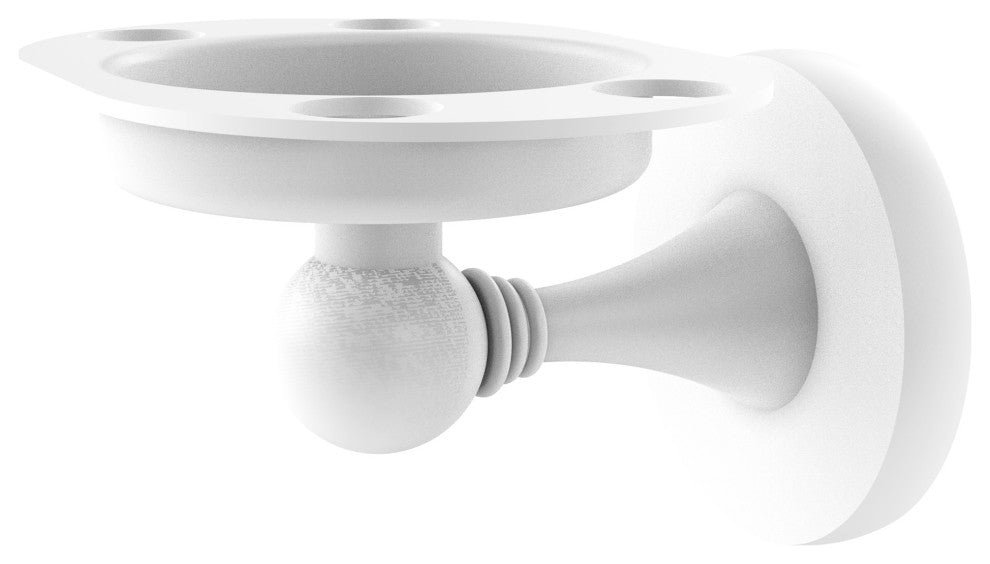 Shadwell Tumbler and Toothbrush Holder, Matte White