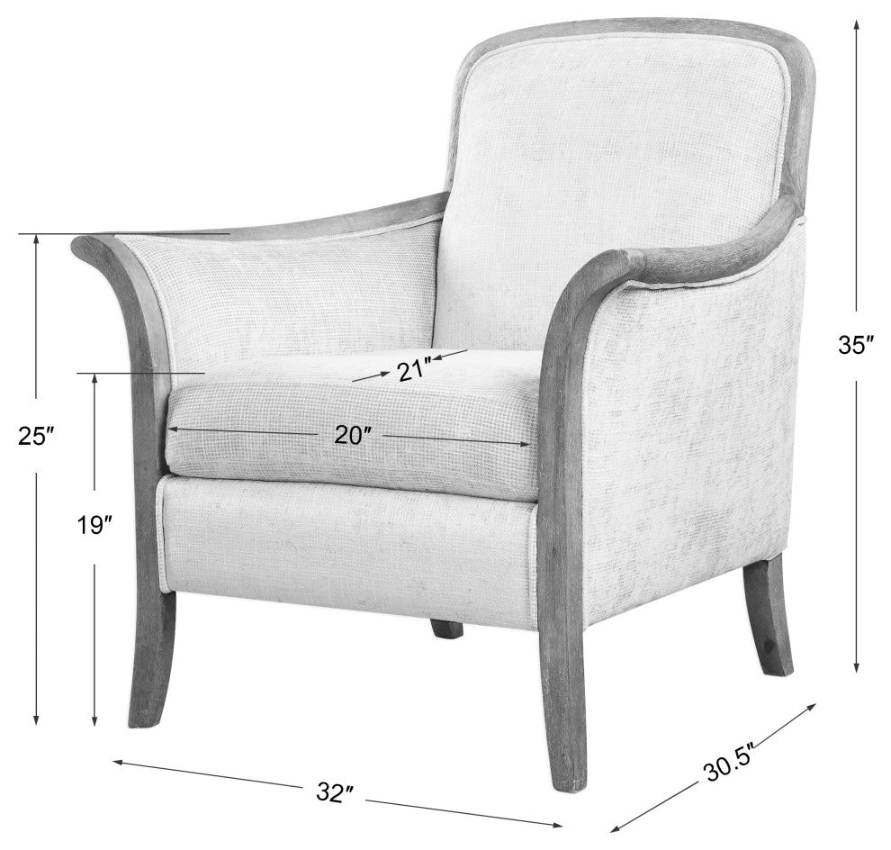 Uttermost Brittoney Taupe Armchair