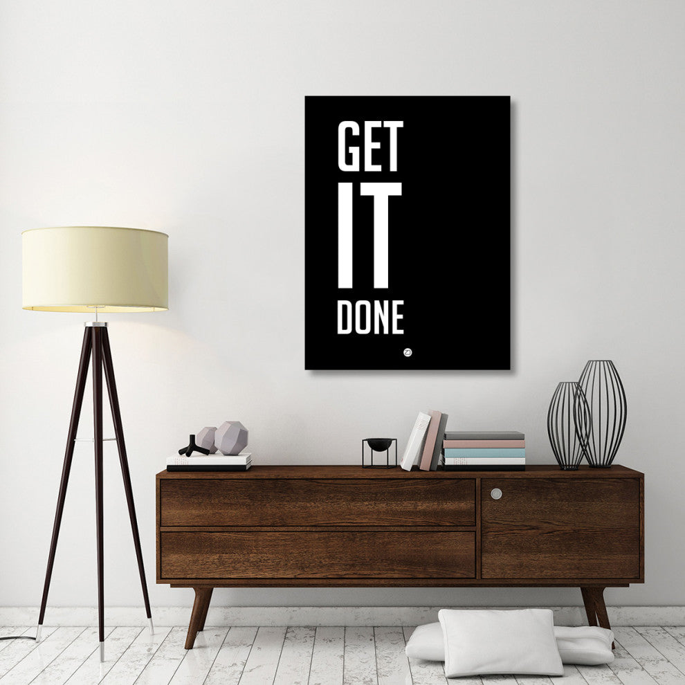 "Get It Done Poster Black" Fine Art Print