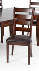 Intercon Furniture Kona Ladder Back Side Chairs, Raisin, Set of 2