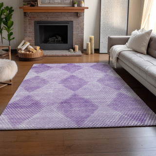 Premium Machine Washable Mayfield AMF539 Lavender 5' x 7'6" Rug