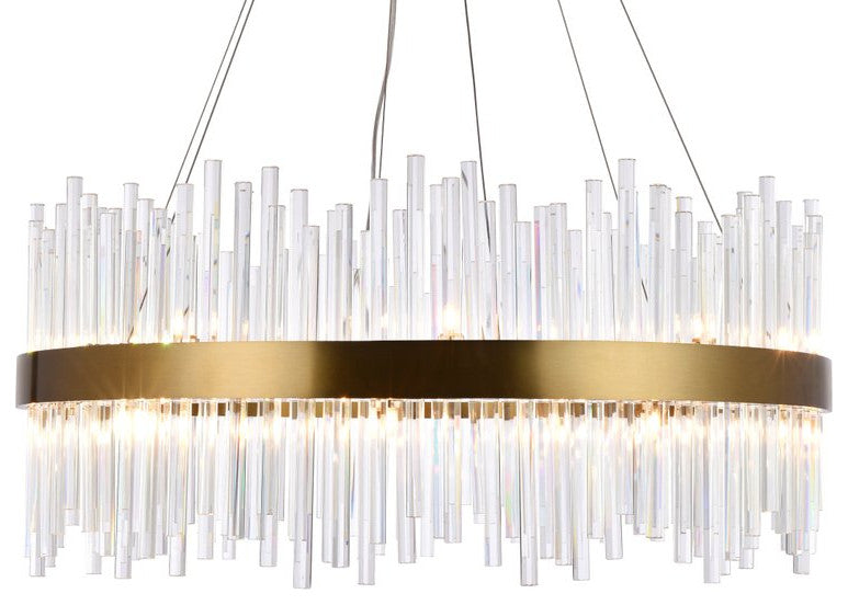 Contemporary Gold 18-Light Chandelier
