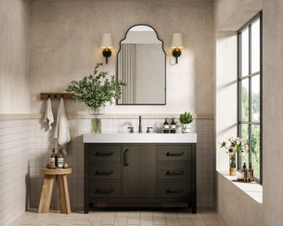 Home Living 48" Single Bathroom Vanity, Mocha Brown