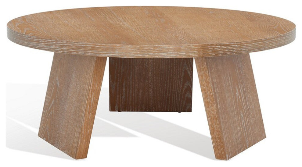 Safavieh Couture Julianna Wood Coffee Table, Rustic Oak