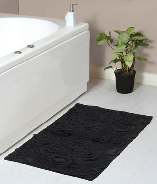 Modesto Bath Rug Bath Rug Set, Machine Wash, 21"x34" Rectangle, Gray