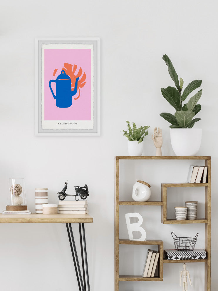 "Gooseneck Kettle" Framed Painting Print, 24x36