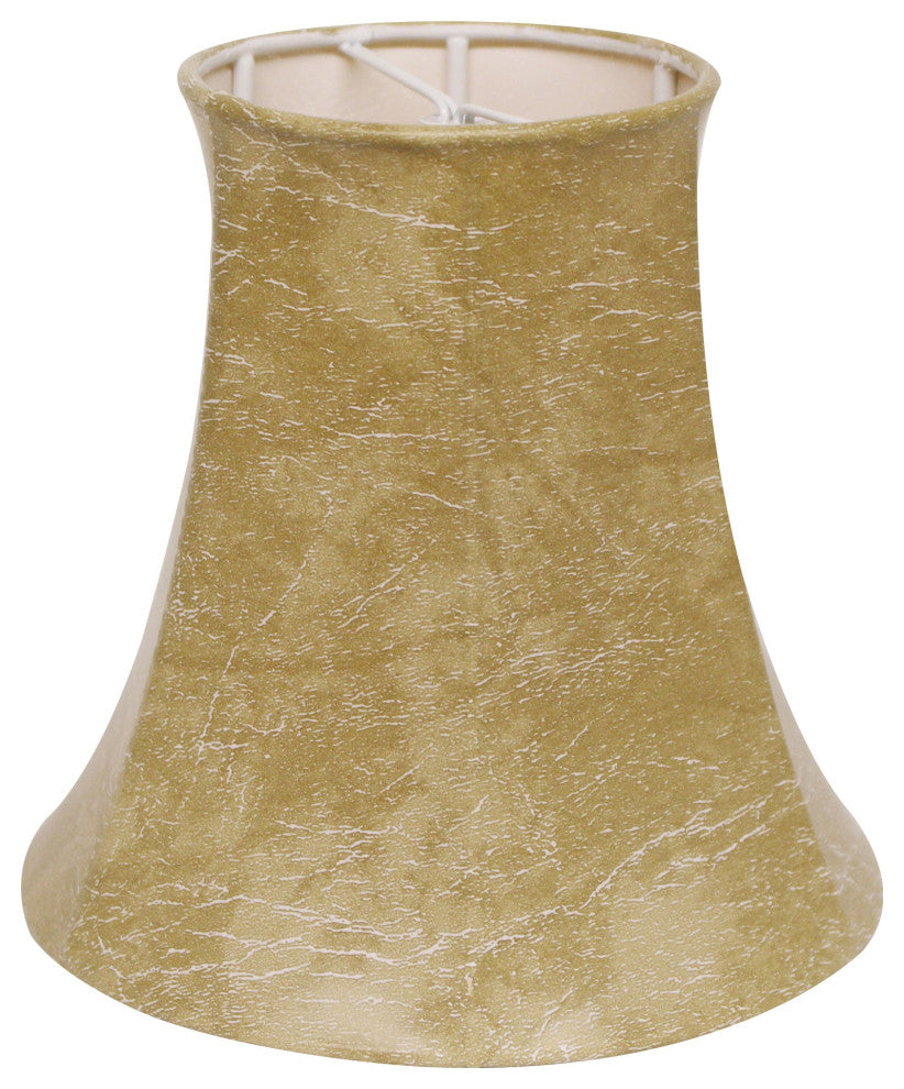 4" Parchment Set of 6 Slanted Faux Chandelier Lampshades