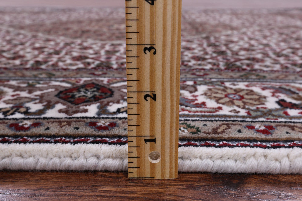 4' 0" X 6' 0" Persian Tabriz Wool and Silk Hand Knotted Rug Q8939