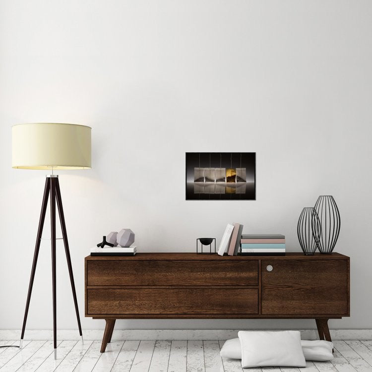 "Teascape" Framed Canvas Giclee by Wieteke De Kogel, 23x16"