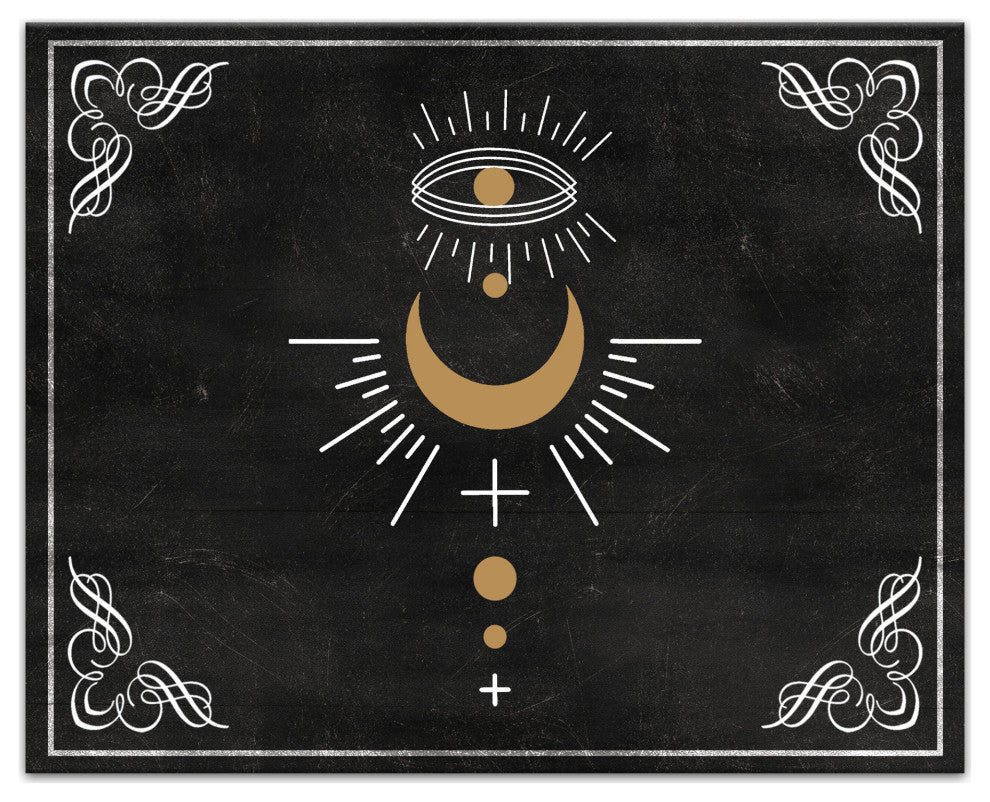Eye Moon Boarder 8 16"x20" Canvas Wall Art