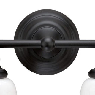 Huntley 2L Vanity Milk Glass Oil Rubbed Bronze