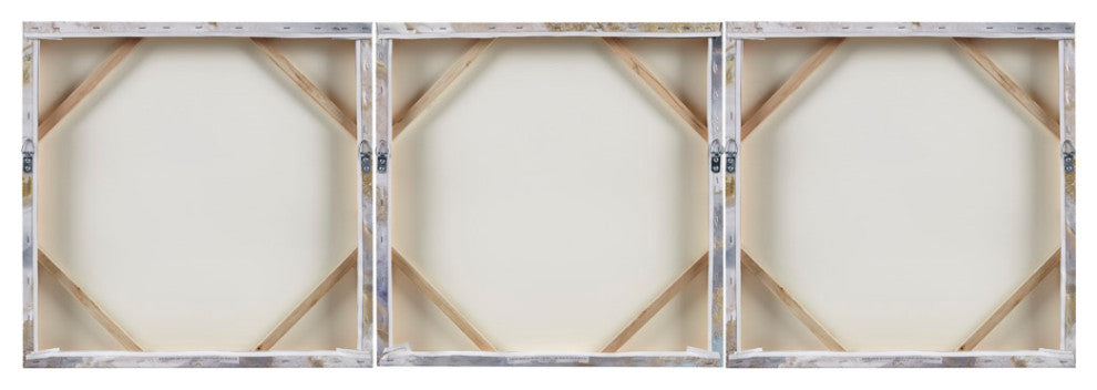 Madison Park Symphony Glitter Gold Foil Abstract Canvas Wall Art Set of 3