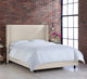 Maxwell Wingback Bed, Linen Talc, California King