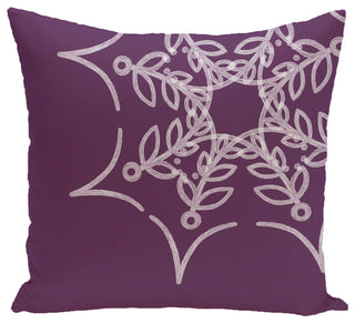 Web Art Holiday Print Pillow, Purple, 20"x20"