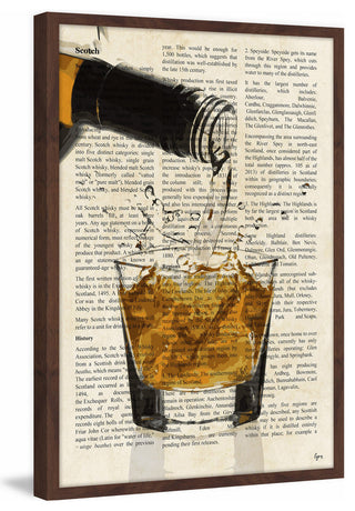 "Amber Happiness" Framed Painting Print, 20"x30"