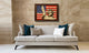American Lady Liberty Textured Flag Print With Brown Gold Frame, 19"X27"