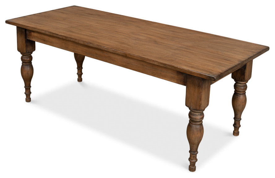 Gabby Dining Table Brown Seats 6