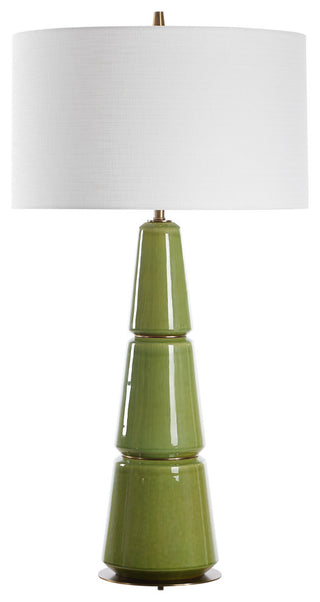Uttermost Mendell Moss Green Table Lamp