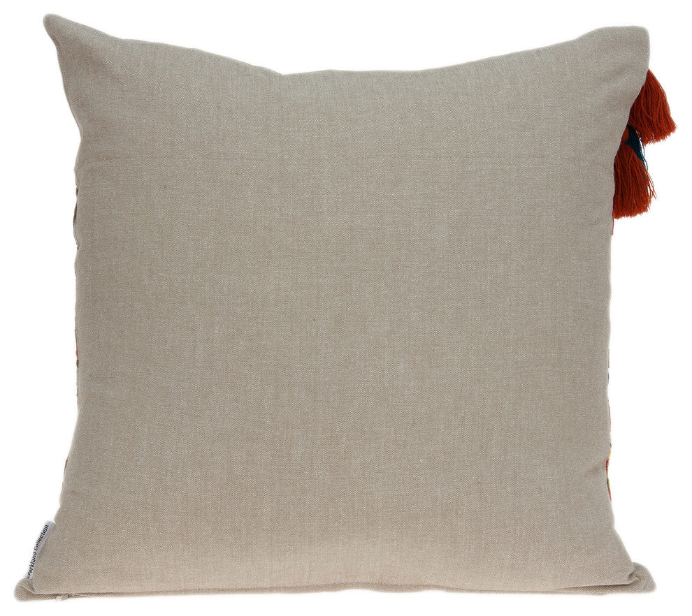 Parkland Collection Zelda Bohemian Multicolor Pillow Cover With Poly Insert