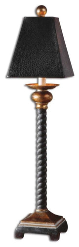 Bellcord Black Buffet Lamp By Designer Carolyn Kinder